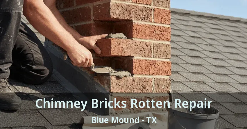 Chimney Bricks Rotten Repair Blue Mound - TX